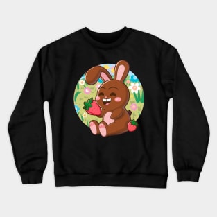 How delicious to enjoy chocolate strawberries Crewneck Sweatshirt